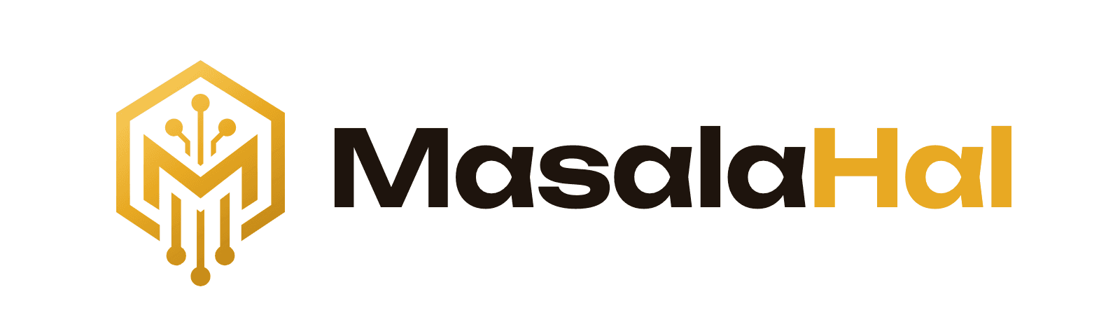 MasalaHal logo — white background